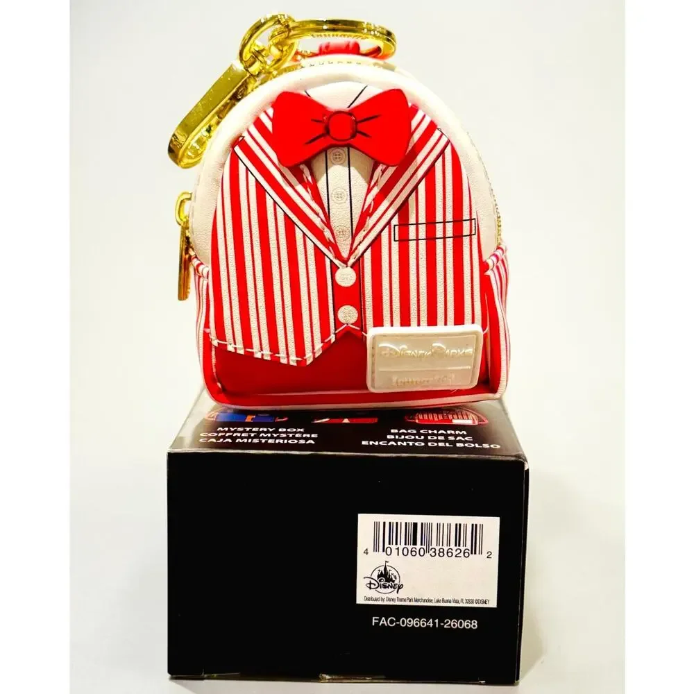 Disney Parks Loungefly Dapper Dan Cast Member Mini Backpack Bag Charm NWT
